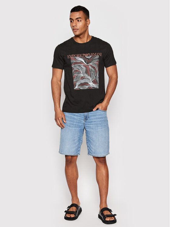 エンポリオアルマーニ Tシャツ ブラック 211818 2R468 12021 エンポリオアルマーニ Tシャツ ブラック 211818 2R468 12021