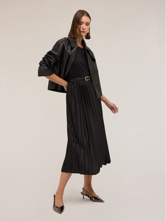 Motivi Motivi Gonna midi 1108W000680N033 Nero Regular Fit