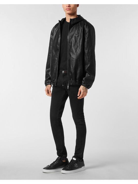 PHILIPP PLEIN PHILIPP PLEIN Wiatrówka 27861 Czarny Regular Fit