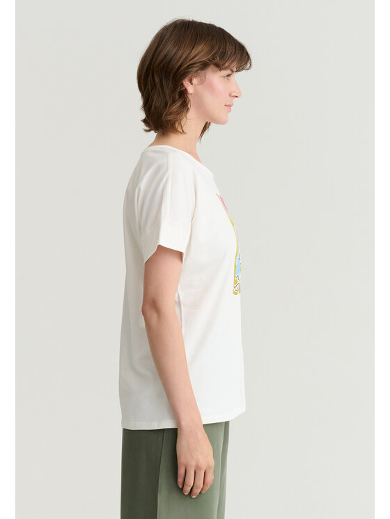TATUUM TATUUM Tričko MONKI 1 Krémová Classic Fit