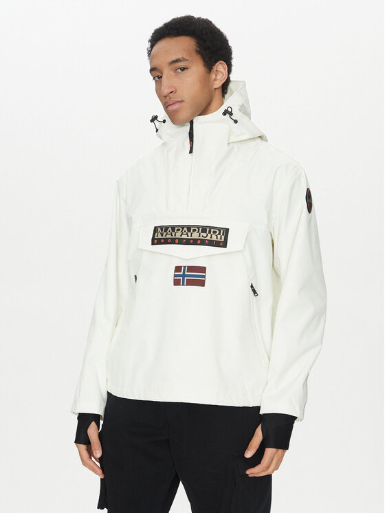 Napapijri Napapijri Anorák Rainforest Next Sum NP0A4ILW Fehér Loose Fit