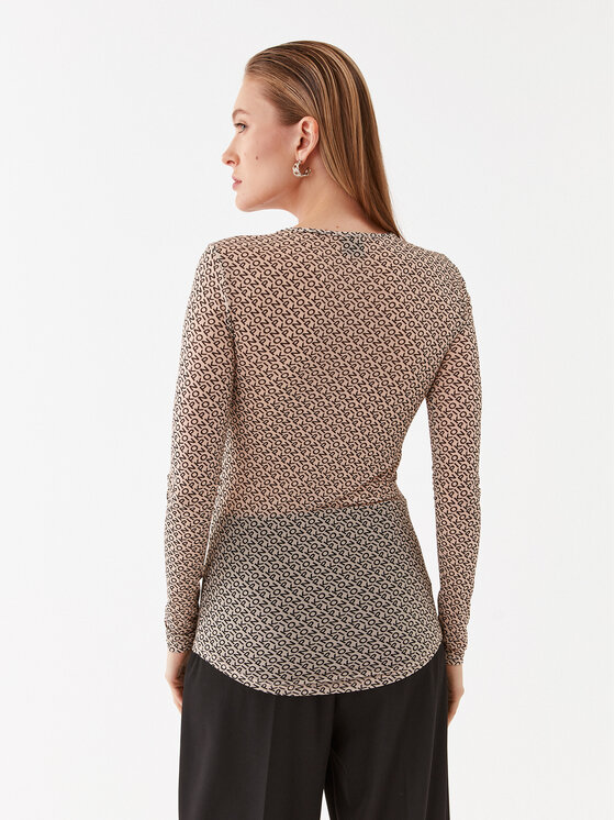 PINKO Pinko Bluza Berlino 100639 A13G Bež Slim Fit