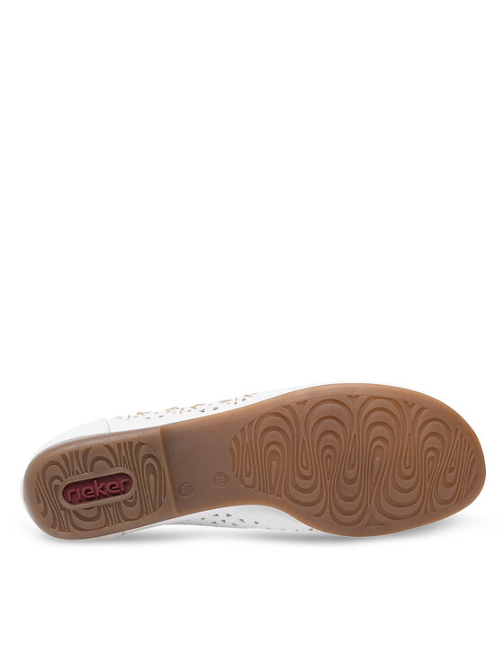 Rieker Rieker Мокасини L6396-80 Бял