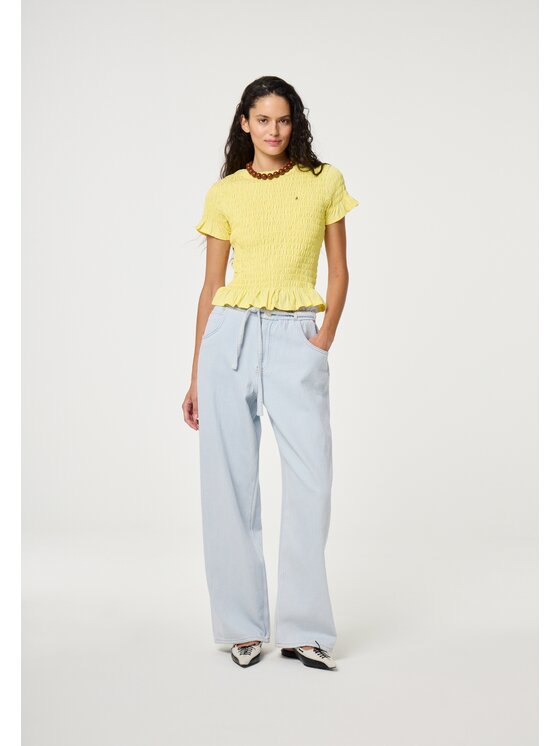 Fabienne Chapot Fabienne Chapot T-Shirt CLTTSH09SS265024 Żółty Slim Fit