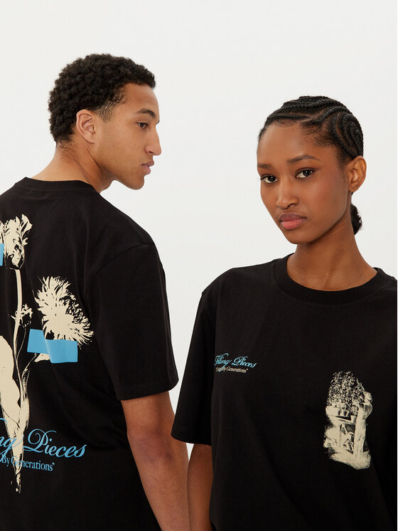 Filling Pieces Filling Pieces T-shirt Unisex Gardener 7449985 Crna Regular Fit
