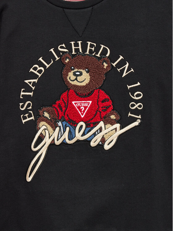 Guess Bluza H4BJ07 KAX73 Czarny Oversize | Modivo.pl