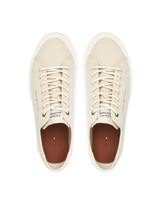 Tommy Hilfiger Tommy Hilfiger Tenisówki Hi Vulc Street Canvas FM0FM05515 Beżowy