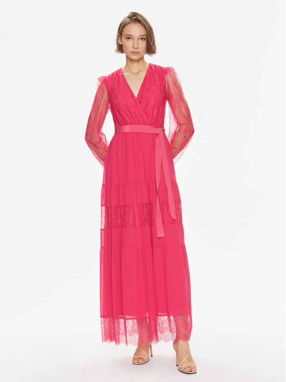 TWINSET TWINSET Večernja haljina Abito 241TE2121 Ružičasta Regular Fit
