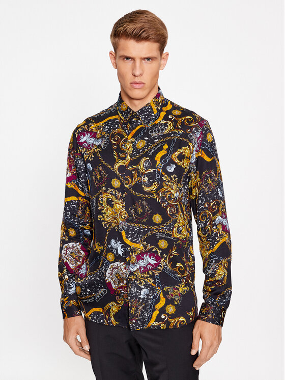 Just Cavalli Just Cavalli Košulja 75OAL2S1 Crna Regular Fit