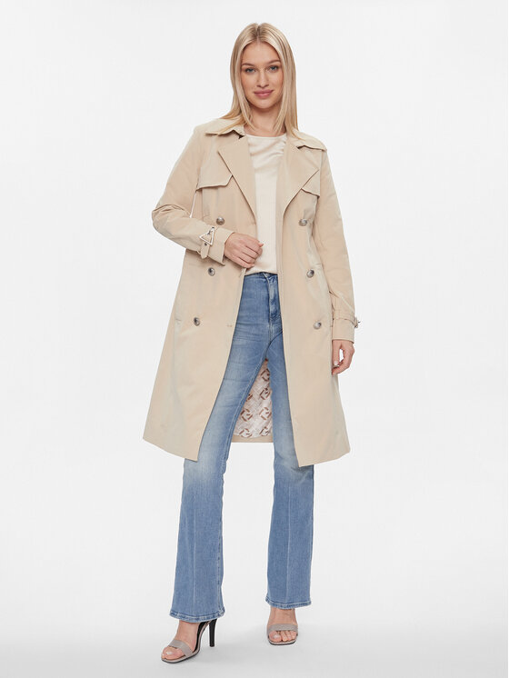 Guess Guess Trenčkot Asia W4RL00 WF5Z2 Béžová Regular Fit