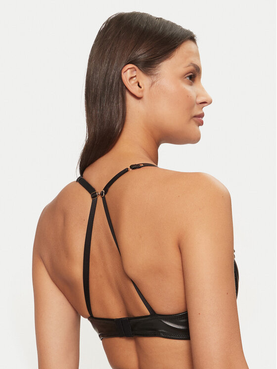 Hunkemöller Hunkemöller Biustonosz z fiszbiną Faye 206204 Czarny