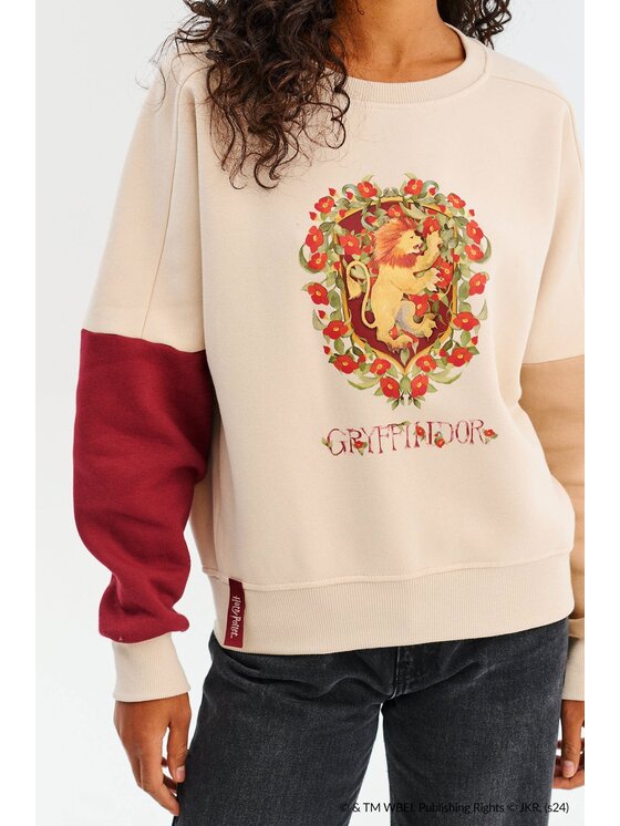 NAOKO NAOKO Mikina True Gryffindor Béžová Regular Fit