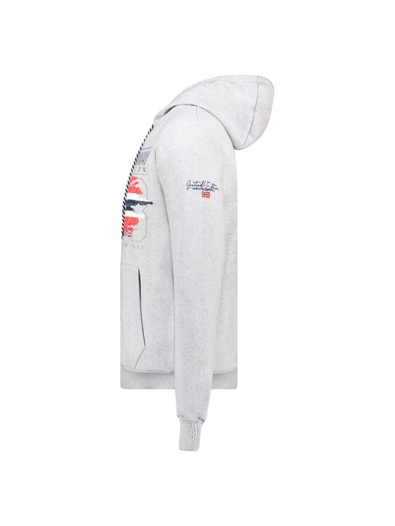Geographical Norway Geographical Norway Bluza WZ3084H/GN-Blended Grey Szary Regular Fit