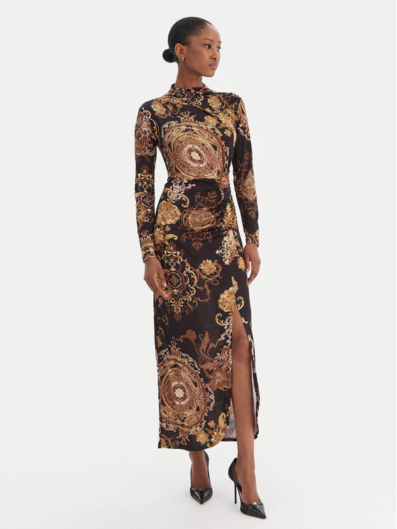 Rinascimento Rinascimento Rochie cocktail CFC0020154002 Negru Slim Fit