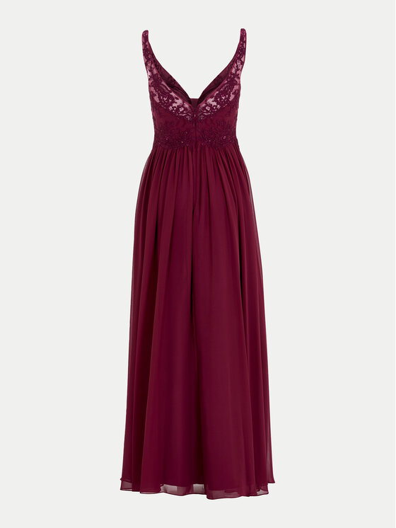 Hey Kyla Hey Kyla Večerna obleka 5AI070HK Bordo rdeča Regular Fit