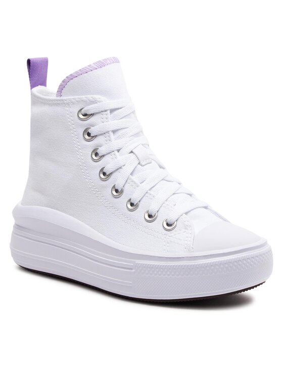 Converse Converse Plátenky Chuck Taylor All Star Move Platform A03667C Biela