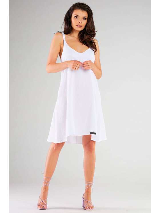 Infinite You Infinite You Sukienka M261 Biały Basic Fit