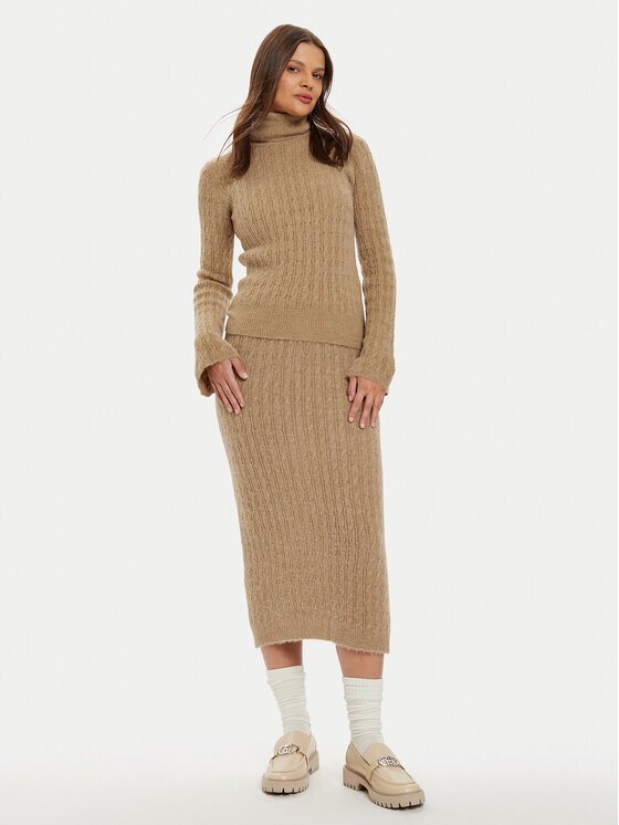 Liu Jo Liu Jo Bluză cu gât WF4389 MA43P Bej Regular Fit