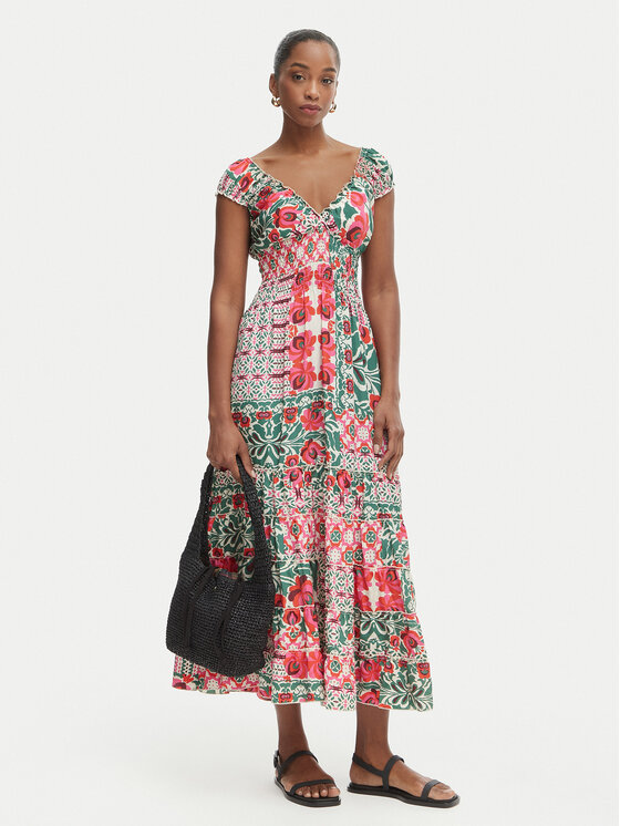 Iconique Iconique Літня сукня Shirley IC26-096 Кольоровий Regular Fit