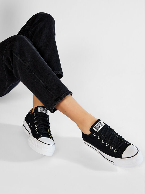 Converse Converse Tornacipő Chuck Taylor All Star Lift Ox 560250C Fekete