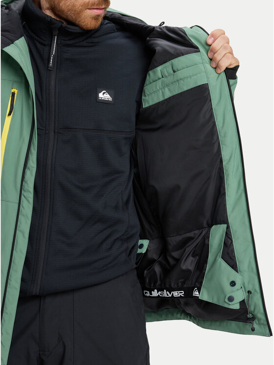 Quiksilver Quiksilver Snowboard kabát Sycamore Solid 20K EQYTJ03502 Zöld Modern Fit