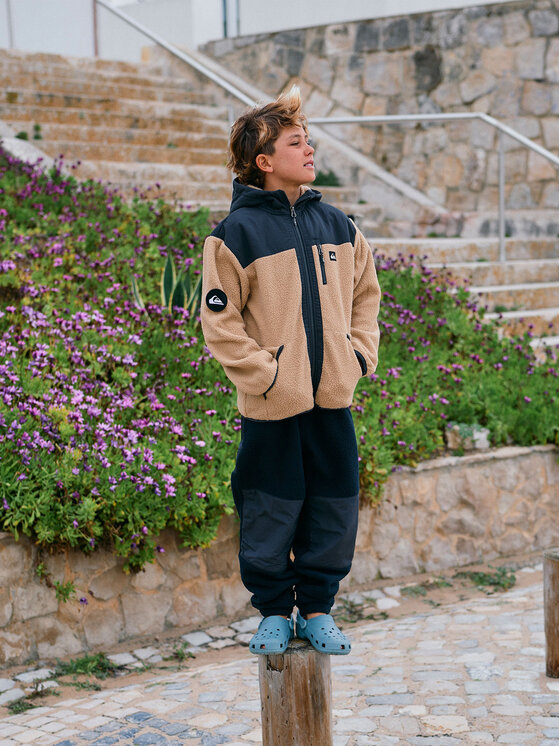 Quiksilver Quiksilver Geacă Back To S School EQBPF03014 Bej Regular Fit