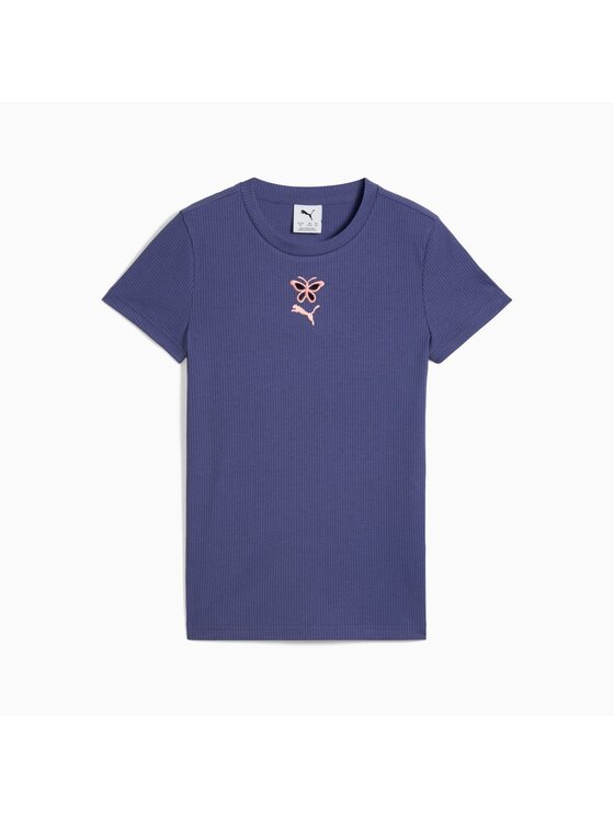 Puma Puma T-Shirt 630745 Fioletowy Regular Fit
