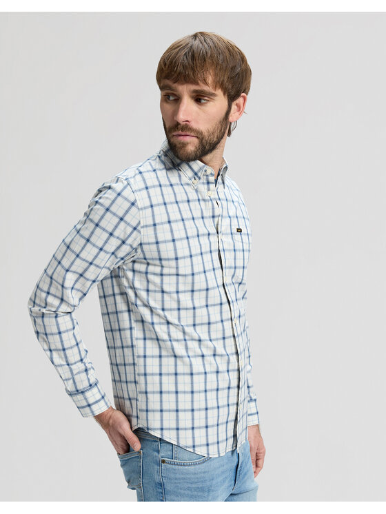Lee Lee Koszula BUTTON DOWN Kolorowy Regular Fit