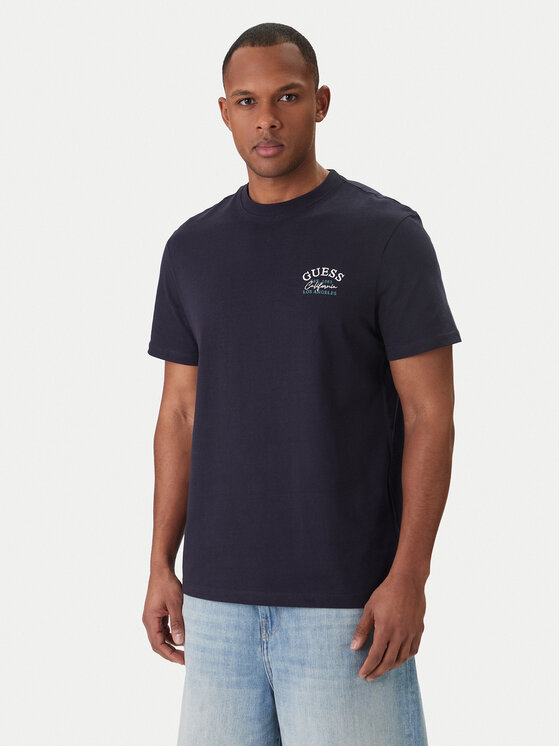 Guess Guess Футболка M6GI19 K3051 Cиній Reglan Fit