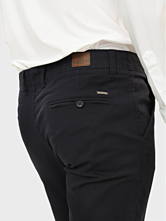 Evenemen Evenemen Chinosy Borgo Granatowy Slim Fit
