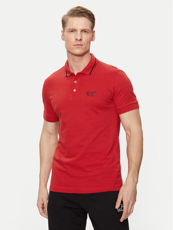 EA7 Emporio Armani EA7 Emporio Armani Polo särk 8NPF06 PJ04Z 1461 Punane Regular Fit