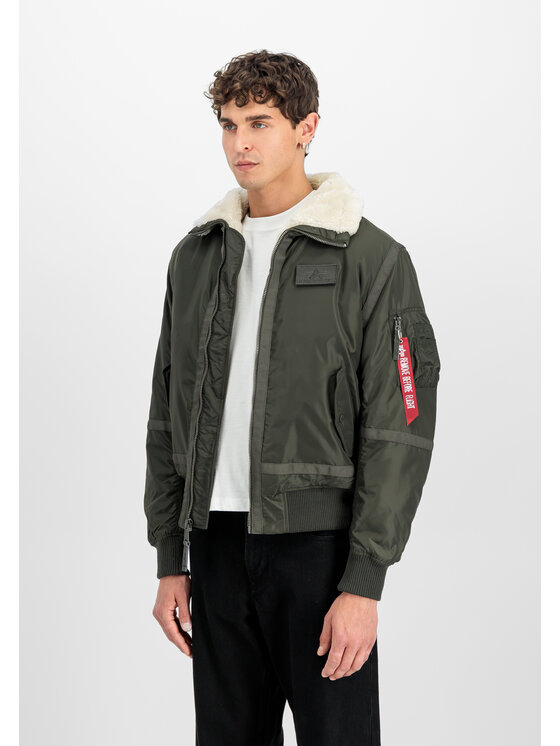 Alpha Industries Alpha Industries Kurtka bomber B-15 III TT Two Tone Bomber Jacket Khaki Regular Fit