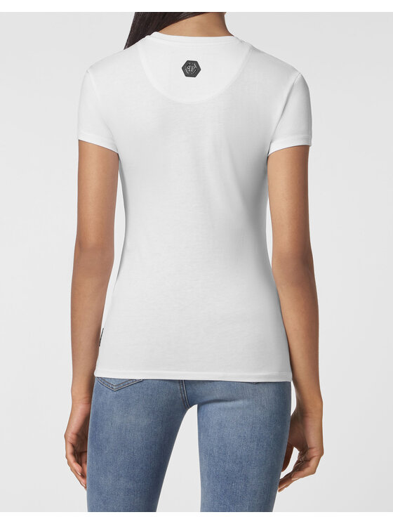 PHILIPP PLEIN PHILIPP PLEIN T-Shirt 1315 Biały Regular Fit