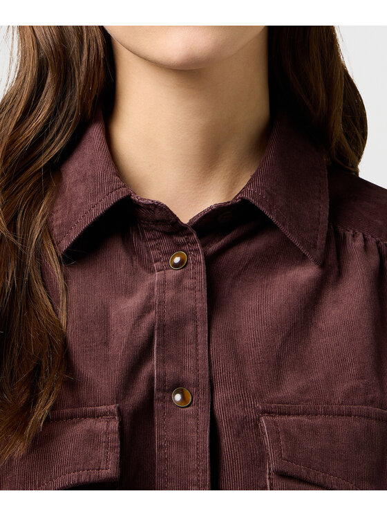 Wrangler Wrangler Koszula 112370790 Brązowy Relaxed Fit