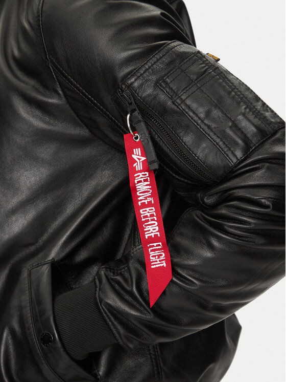 Alpha Industries Alpha Industries Kurtka skórzana Ma-1 156141 Czarny Regular Fit