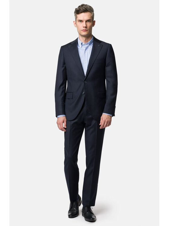 Lancerto Lancerto Garnitur Tucson GA073123000013 Granatowy Slim Fit