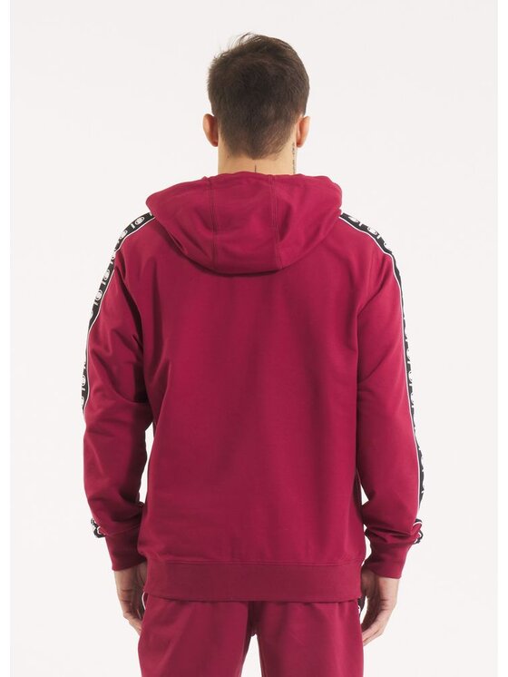 PITBULL PITBULL Bluza TAPE NUGGET Bordowy Regular Fit