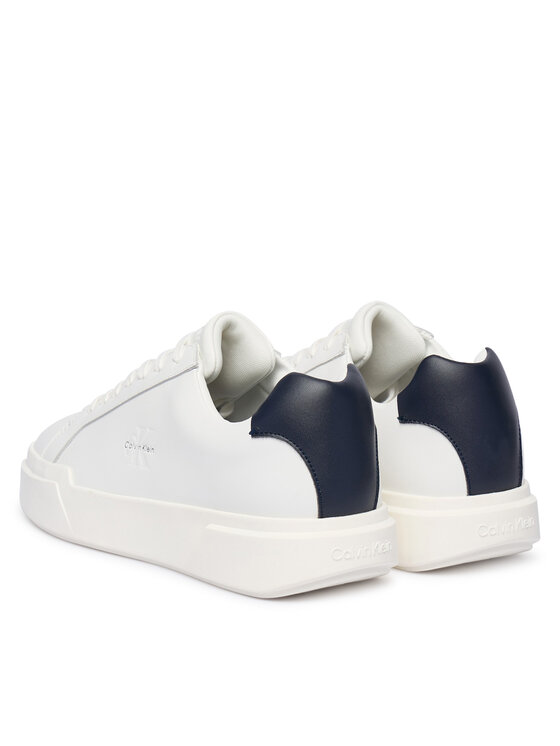 Calvin Klein Calvin Klein Sneakersy Chunky Cupsole Laceup Lth YM0YM01344 Biela