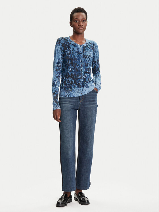 Desigual Desigual Cardigan Kassidy 25WWJF12 Albastru Regular Fit