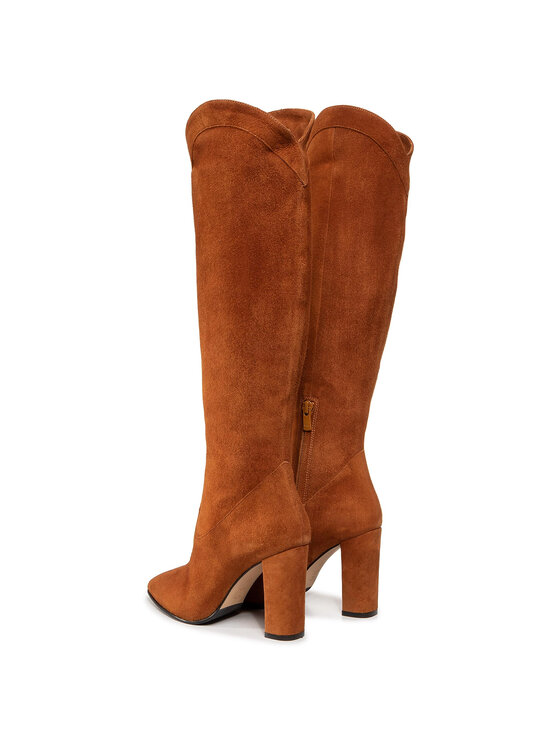 Stivali sopra il ginocchio EL-17-02-000254 Marrone...