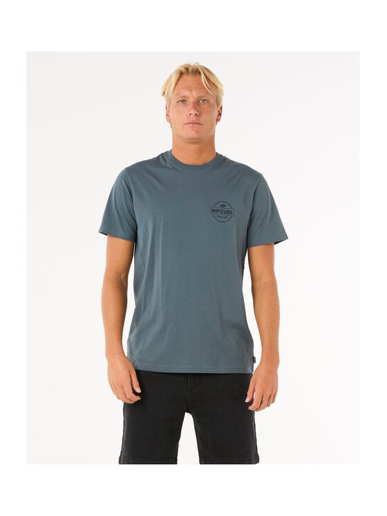 Rip Curl Rip Curl T-Shirt Staple Tee Zielony Standard Fit