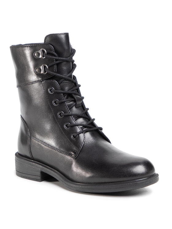 Geox Geox Šnurovacia obuv D Catria C D04LQC 00043 C9999 Čierna