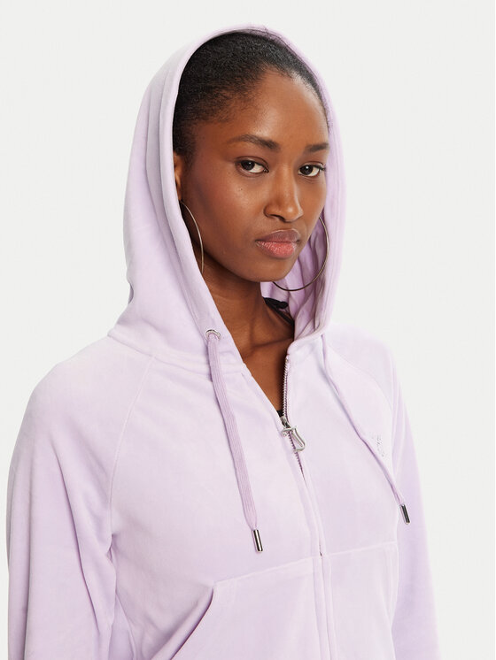 Juicy Couture Juicy Couture Majica dugih rukava Madison JCWA122001 Ljubičasta Slim Fit