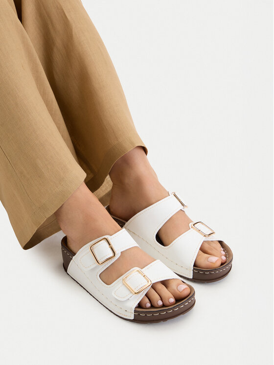 Go Soft Go Soft Pantoletten CEO-W21202 Weiß