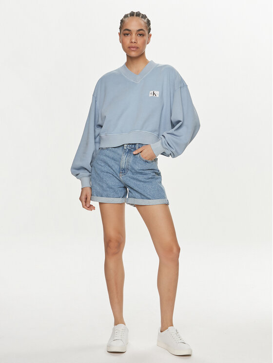 Calvin Klein Jeans Calvin Klein Jeans Majica dugih rukava J20J223079 Plava Relaxed Fit