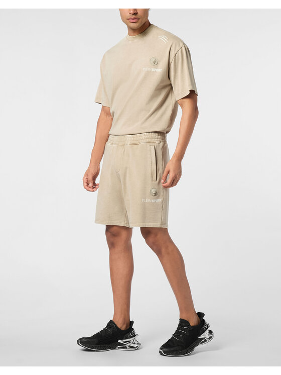 Plein Sport Plein Sport Pantaloncini 28075 Beige Jogger Fit