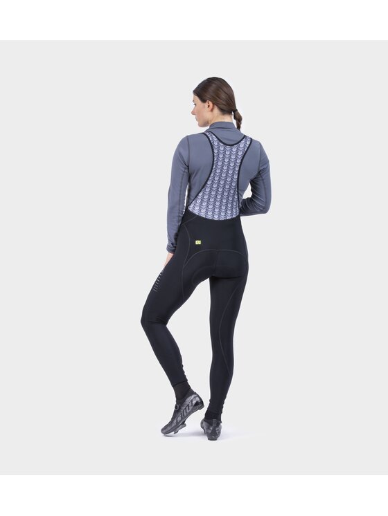 Alé Cycling Alé Cycling Spodnie outdoor Solid Essential Bib Czarny Fitted Fit