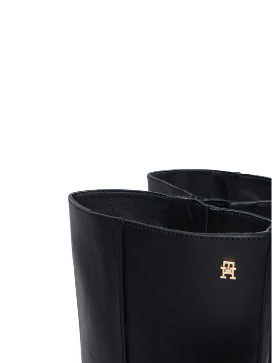 Tommy Hilfiger Tommy Hilfiger Kozaki Th Stud Heel Riding Knee Boot FW0FW09551 Czarny