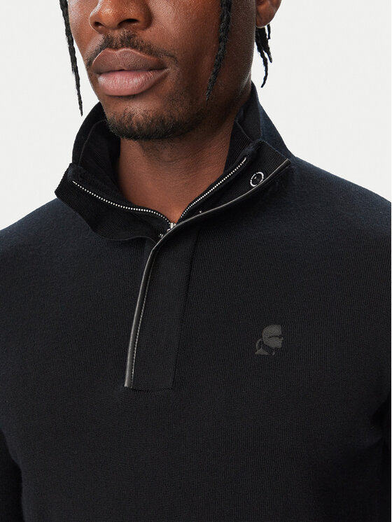 KARL LAGERFELD KARL LAGERFELD Sweter 655005 564399 Czarny Regular Fit