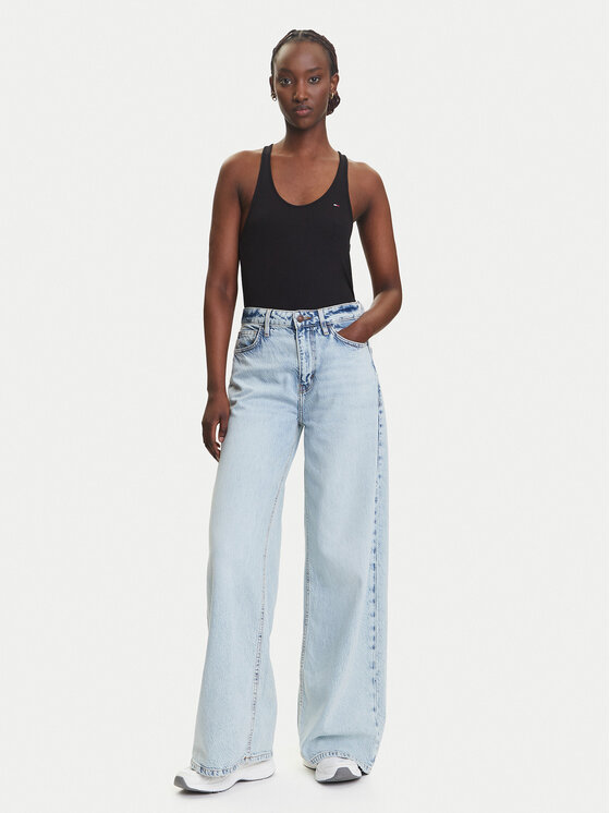 Tommy Jeans Tommy Jeans Τοπ DW0DW20917 Μαύρο Regular Fit
